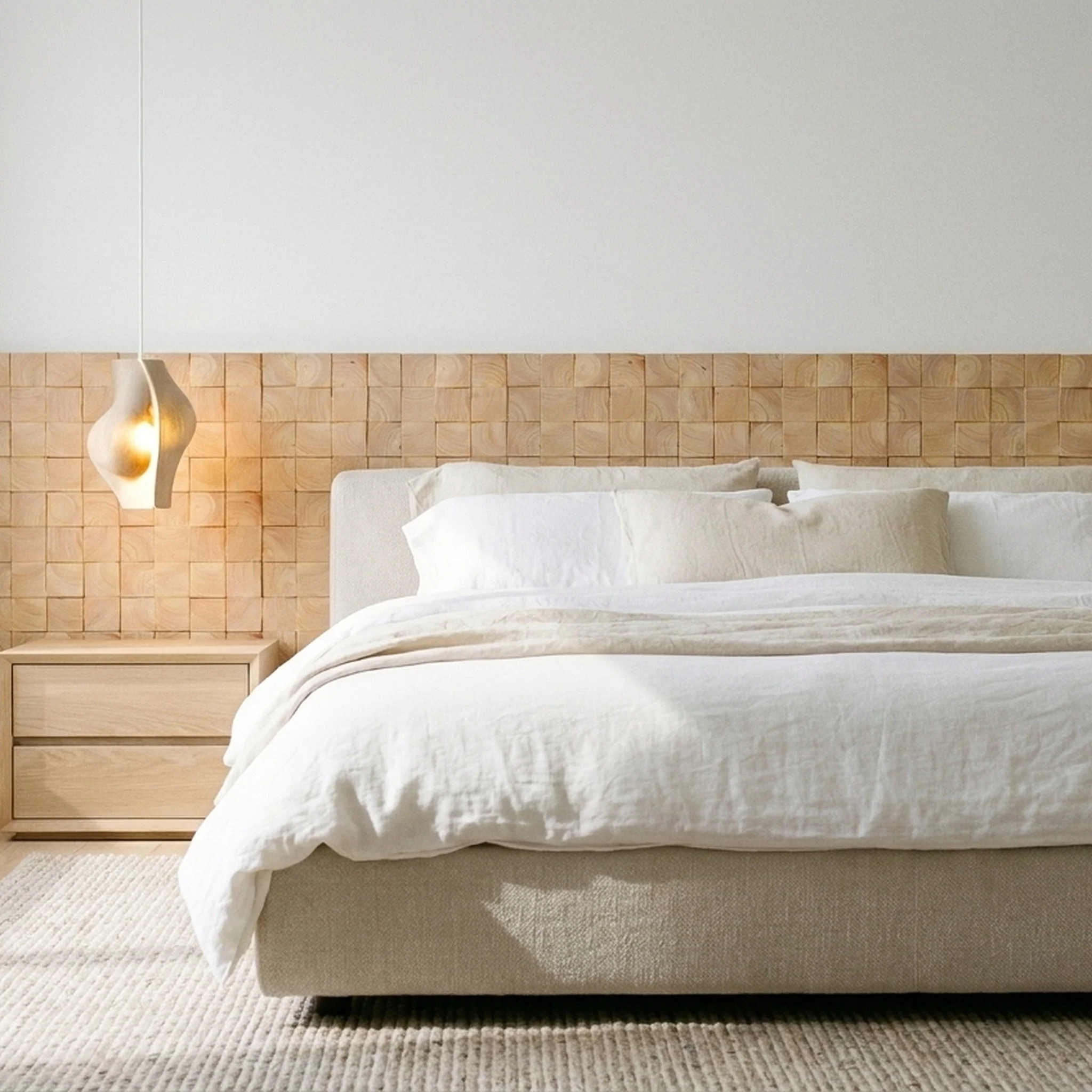 Panneau Bois Décoratif Mural | Hévéa | 30×30 cm - Image 5
