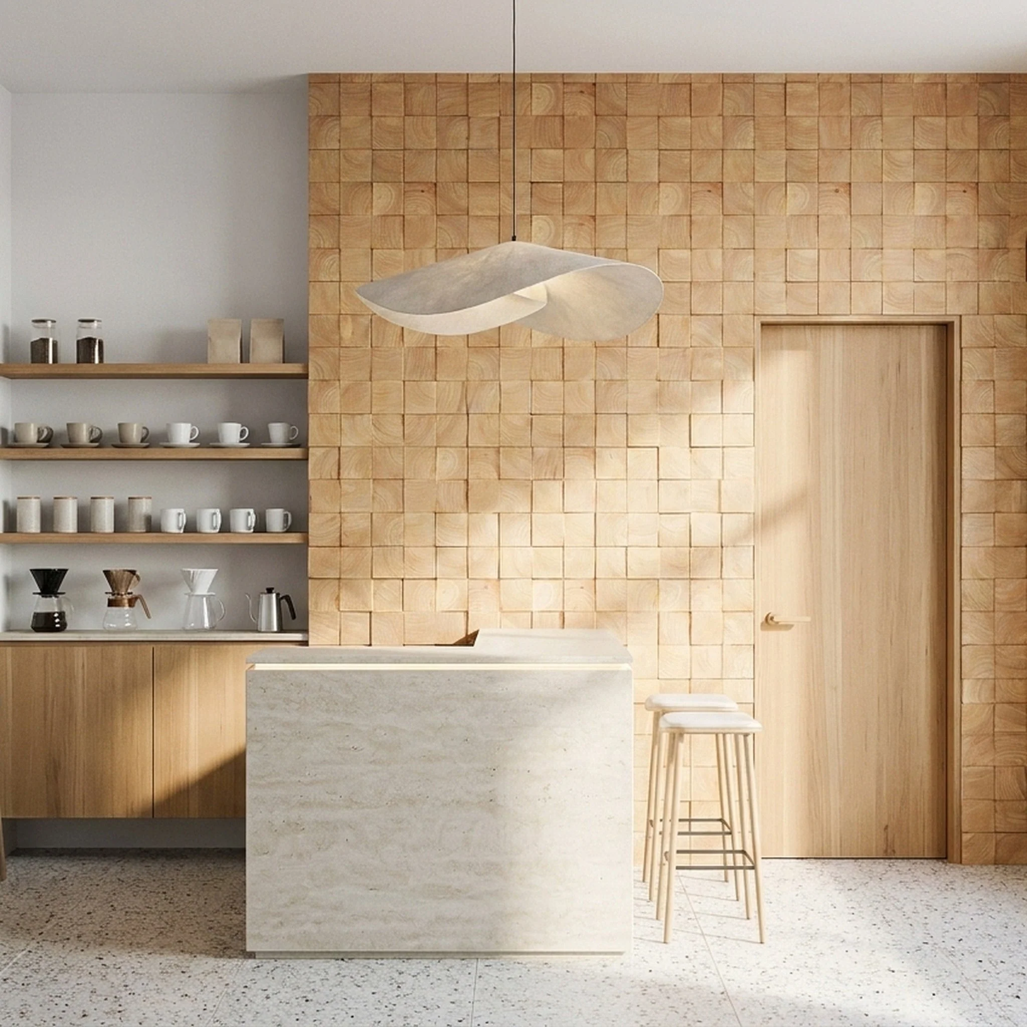 Panneau Bois Décoratif Mural | Hévéa | 30×30 cm - Image 7