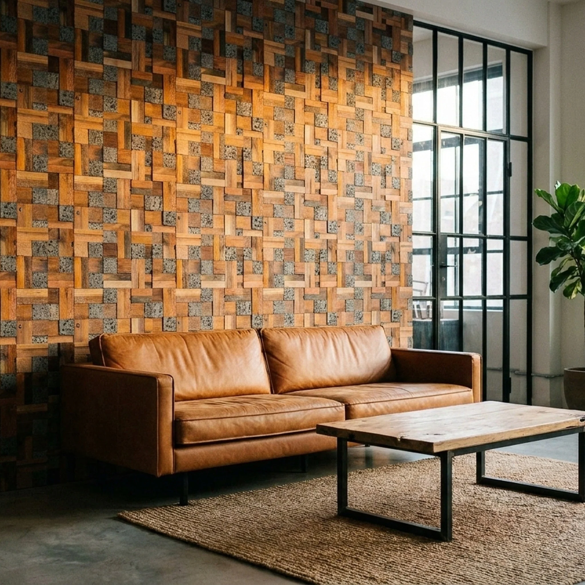 Panneau Bois Décoratif Mural | Lava Mix | 30×30 cm - Image 7