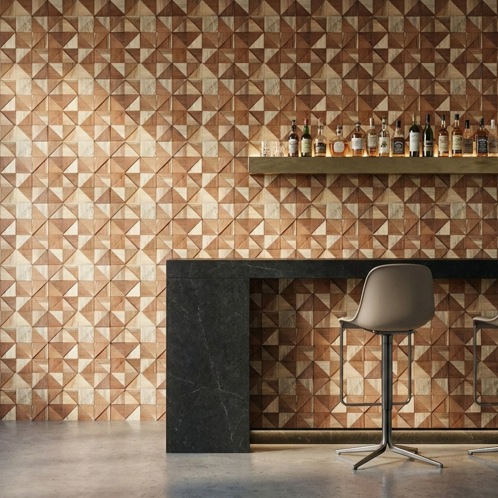 Panneau Bois Décoratif Mural | Merbau | 30×30 cm - Image 7