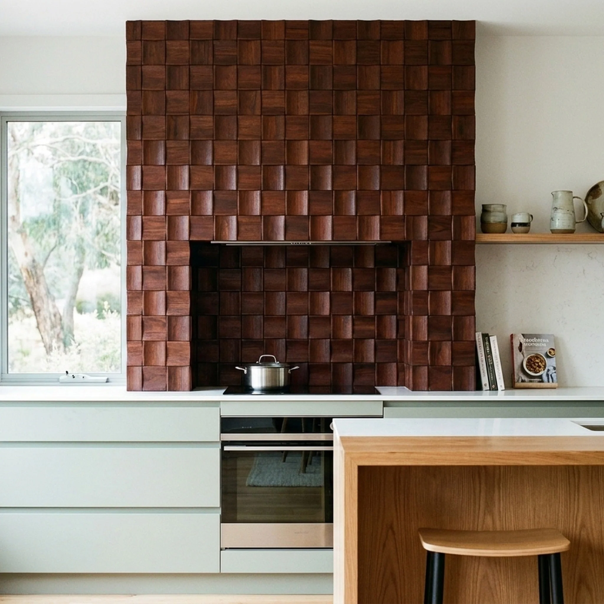 Panneau Bois Décoratif Mural | Merbau XL | 30×60 cm