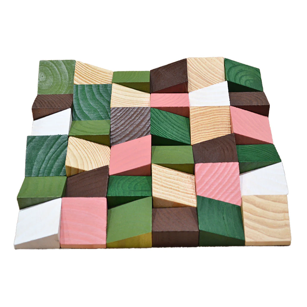 Panneau Bois Décoratif Mural | Rich Pin | 30×30 cm - Image 6