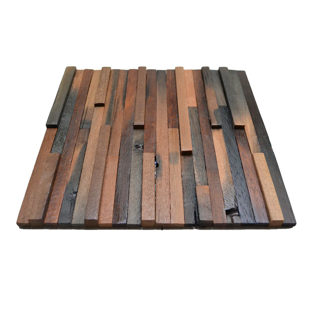 Panneau Bois Décoratif Mural | Shipwood Compact | 30×30 cm - Image 4