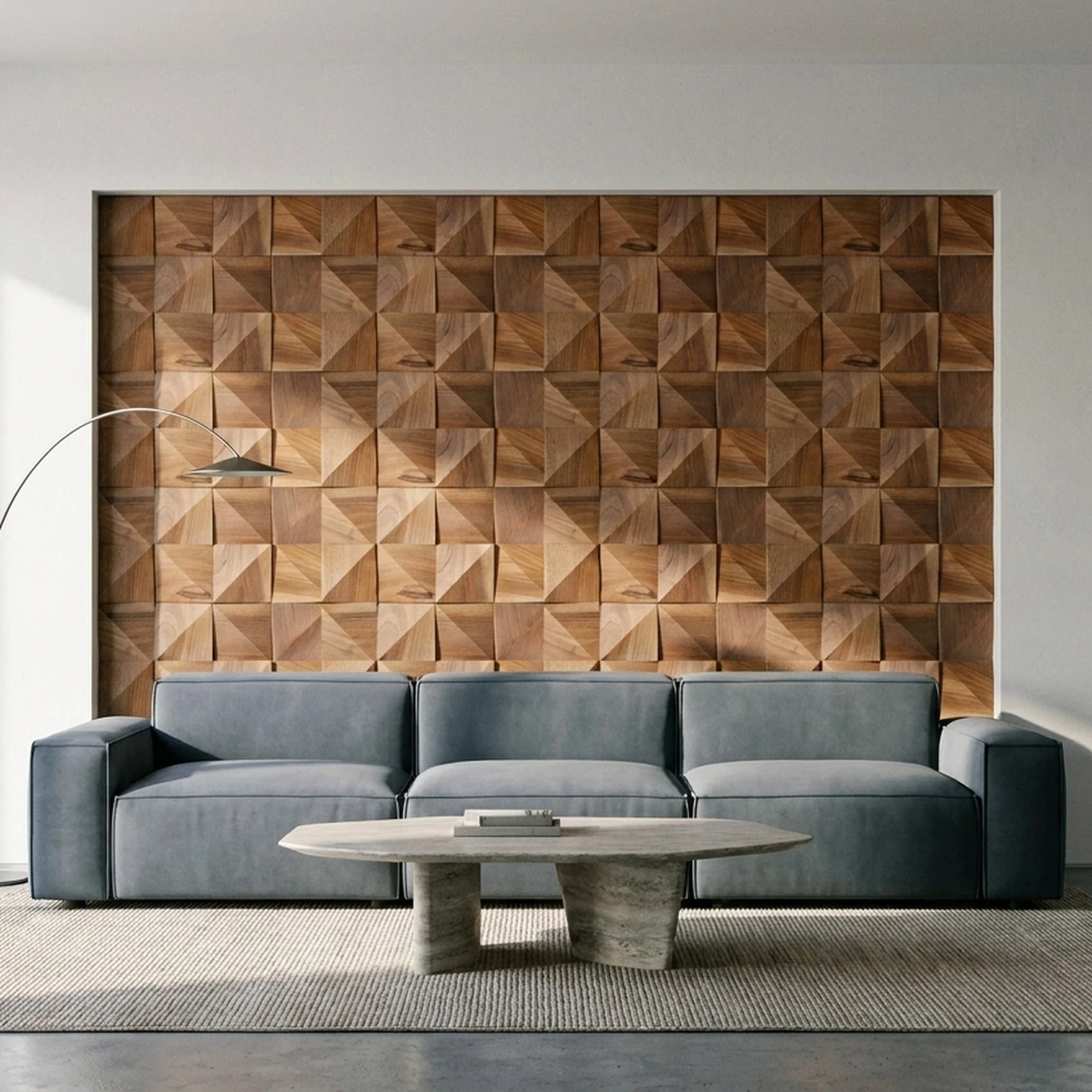 Panneau Bois Décoratif Mural | Slim Noyer | 20×40 cm - Image 7