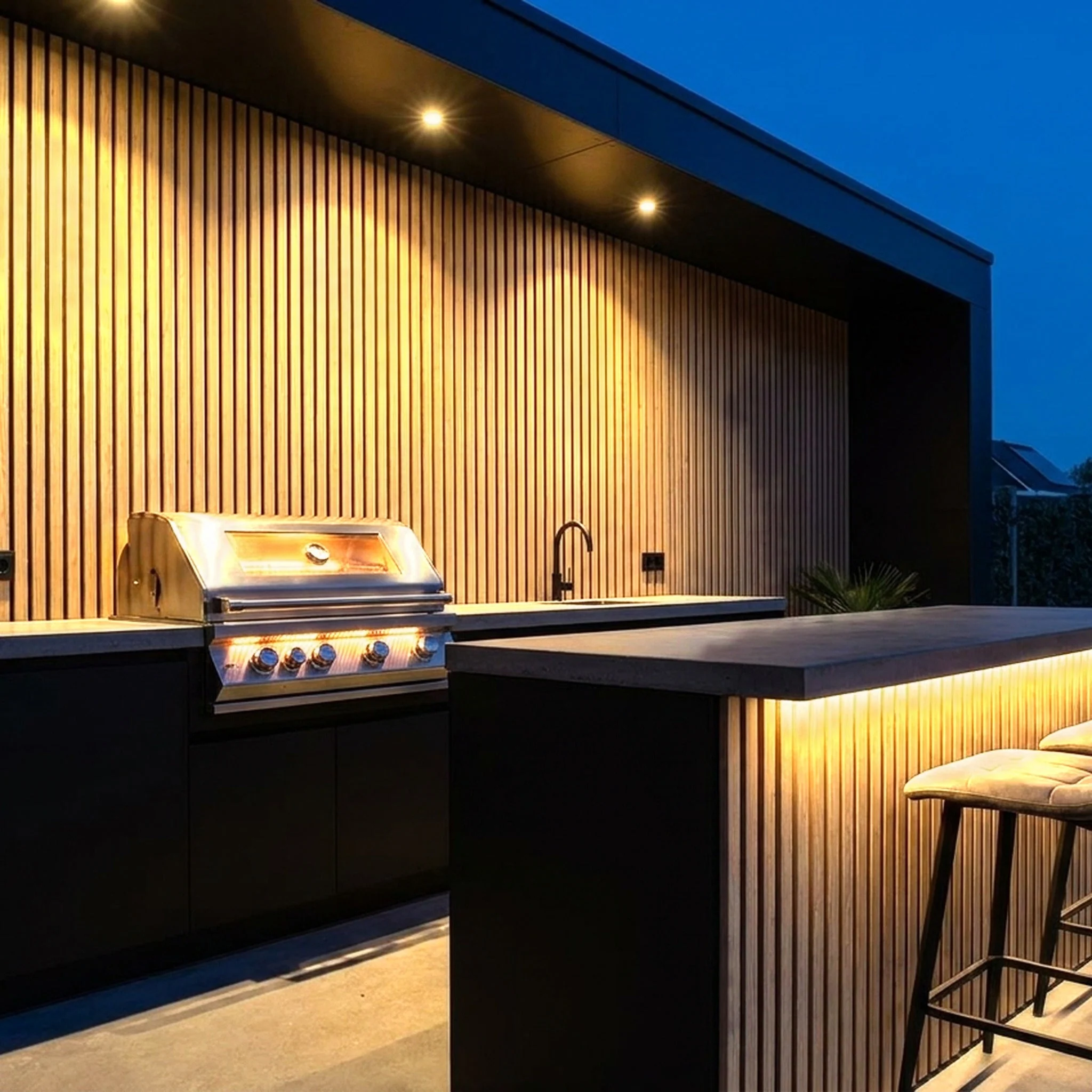 Panneau Bois Extérieur Bouleau 290CM | Façade | Jardin | Texture 3D - Image 6