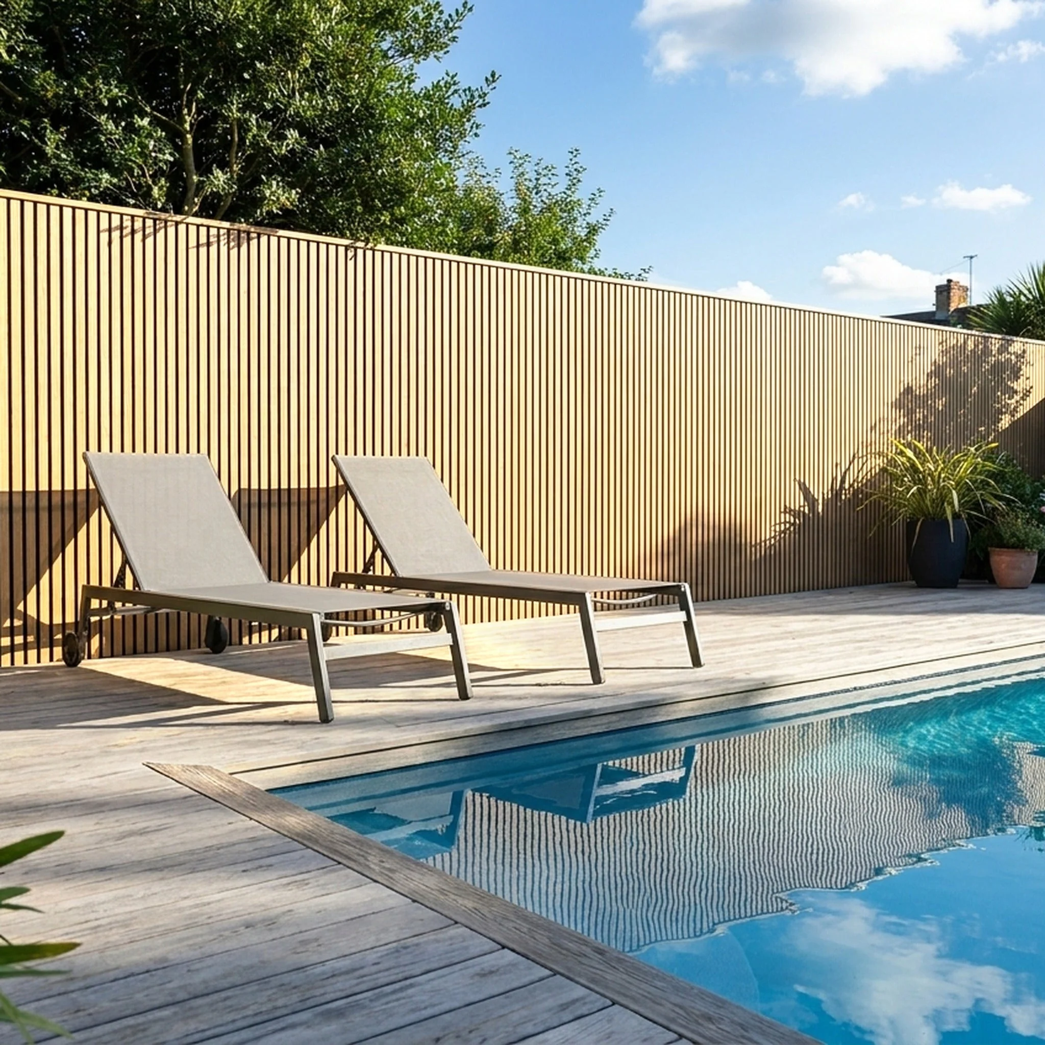 Panneau Bois Extérieur Bouleau 290CM | Façade | Jardin | Texture 3D - Image 8
