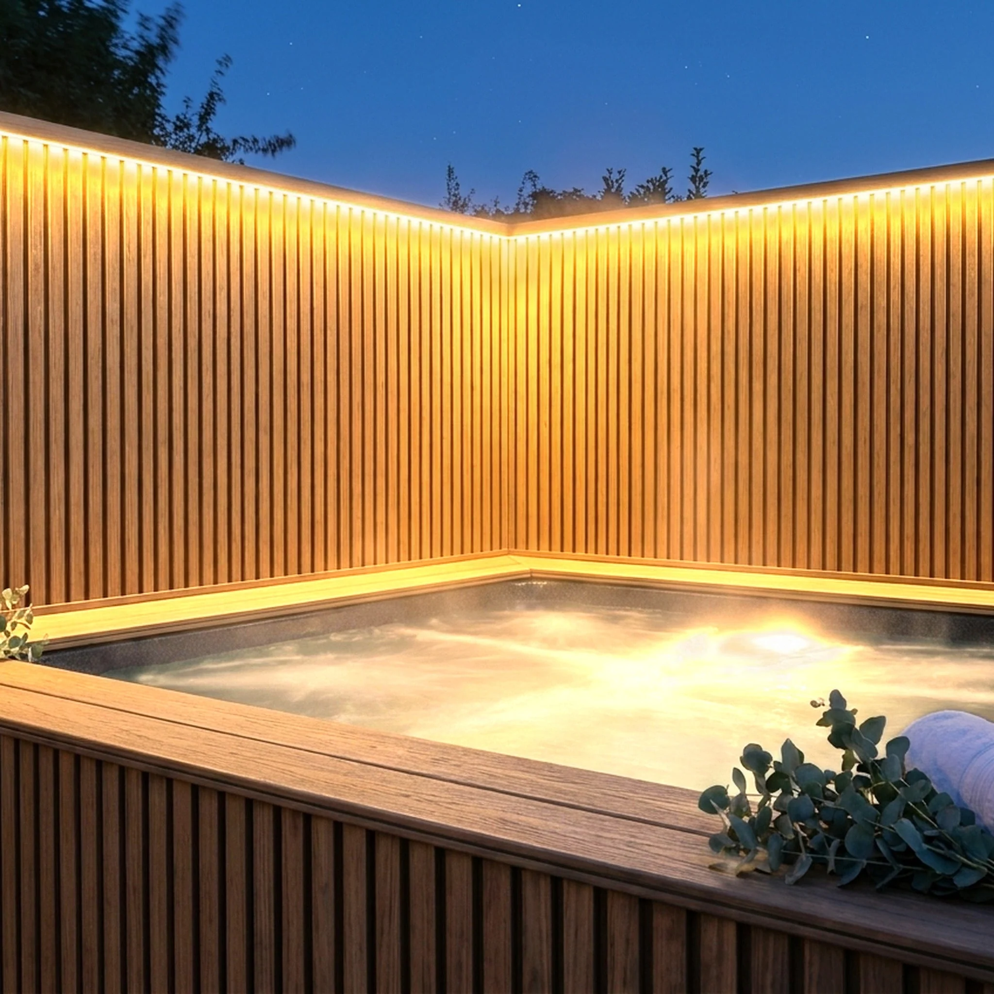 Panneau Bois Extérieur Bouleau 290CM | Façade | Jardin | Texture 3D - Image 9