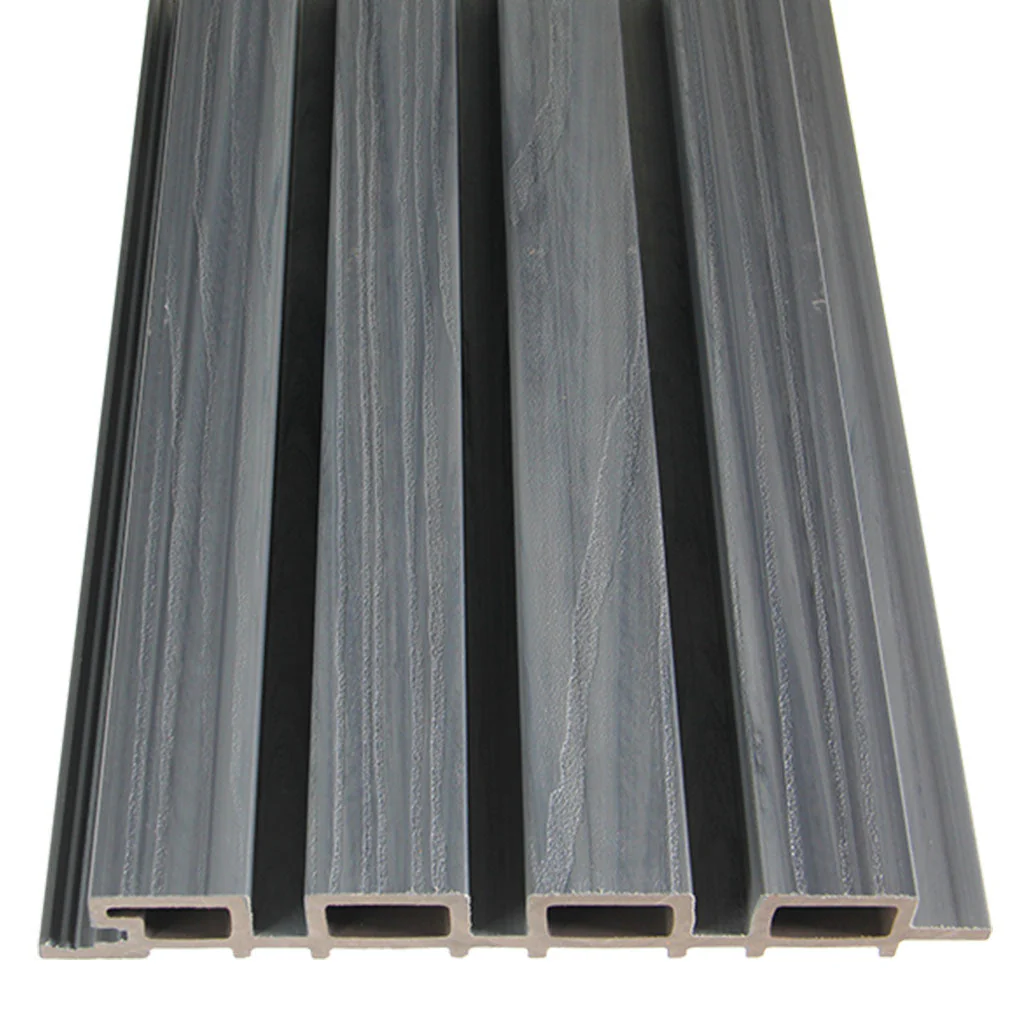 Panneau Bois Extérieur Gris Pierre 290CM | Façade | Jardin | Texture 3D - Image 5