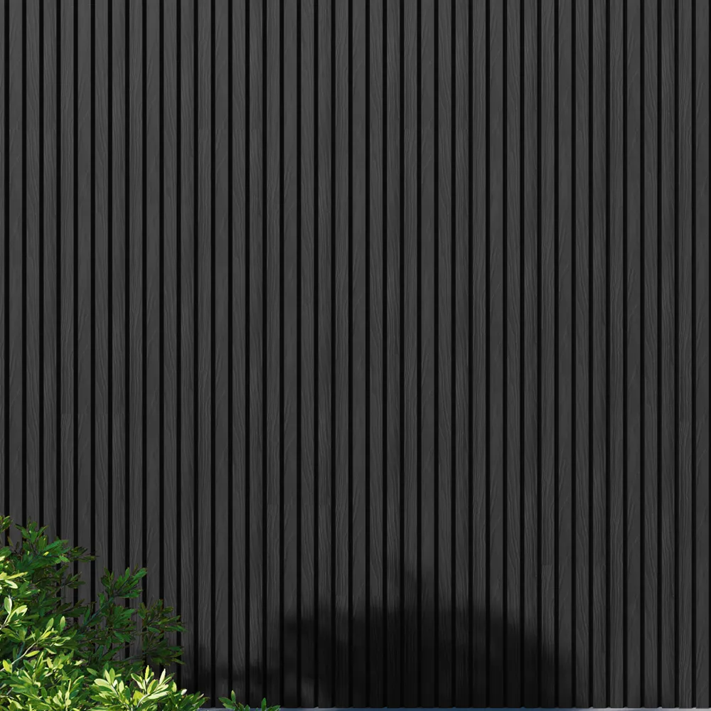Panneau Bois Extérieur Noir 290CM | Façade | Jardin | Texture 3D - Image 10