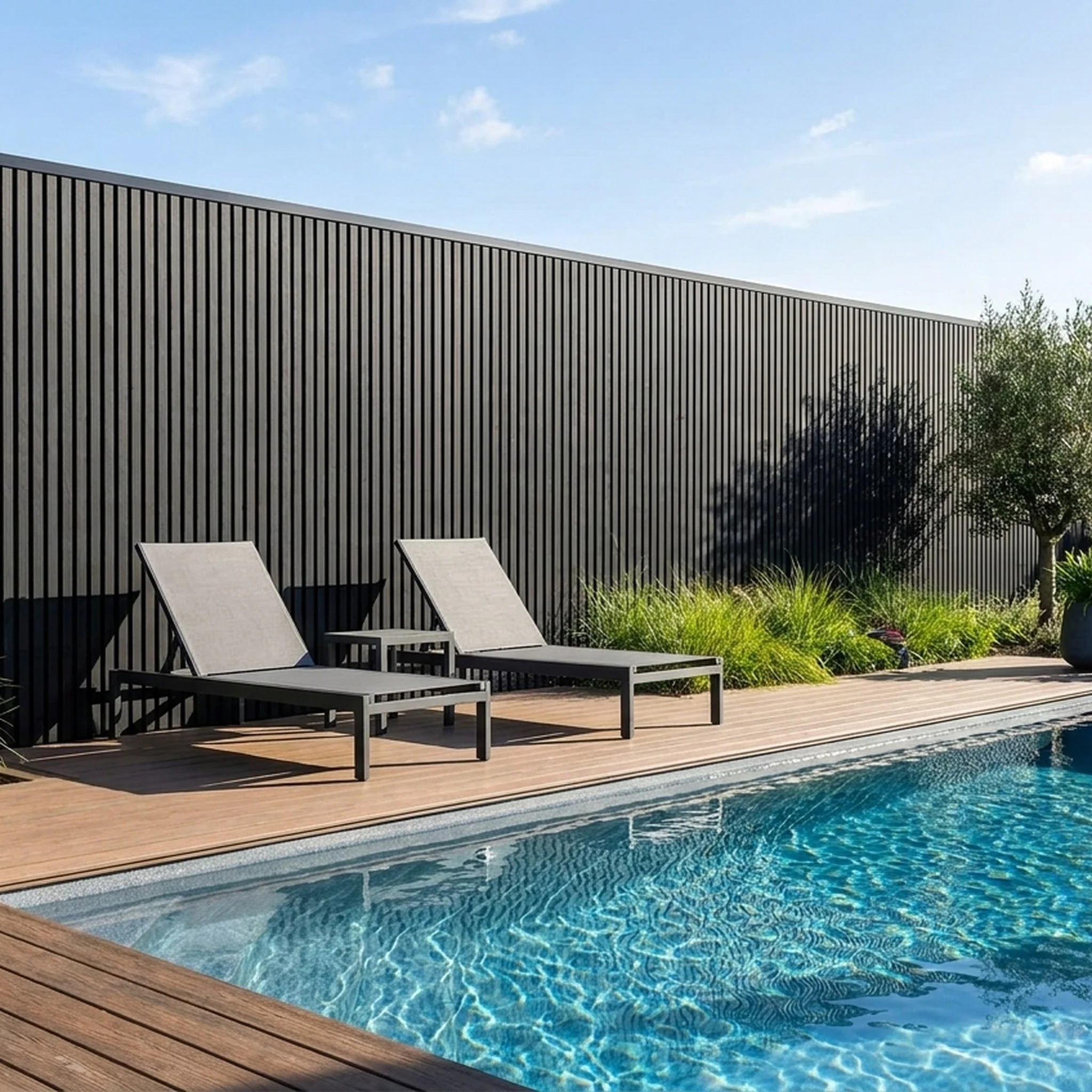 Panneau Bois Extérieur Noir 290CM | Façade | Jardin | Texture 3D - Image 7