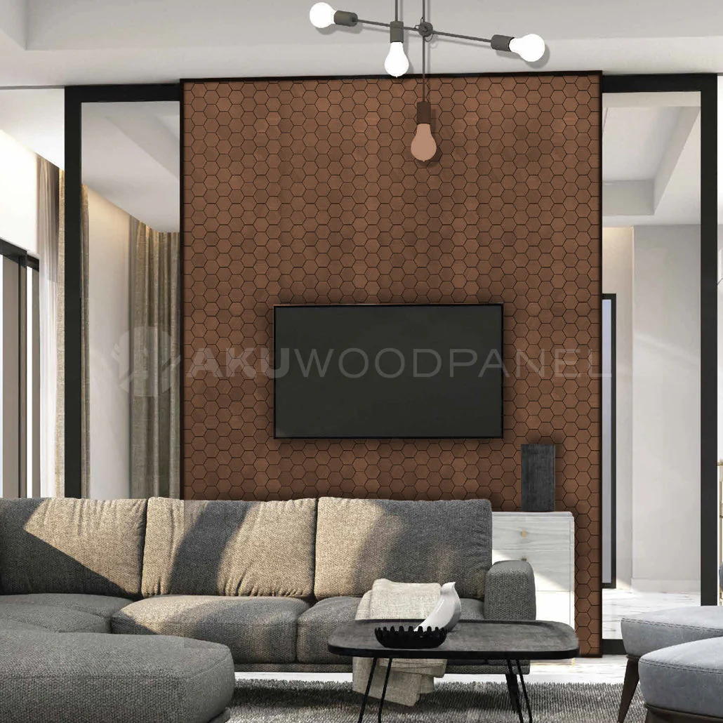 Panneau Mural Déco | Snowdrop – Rose Noir | 60×60 cm | Noyer Américain | Fait main | Panneau 3D - Image 2
