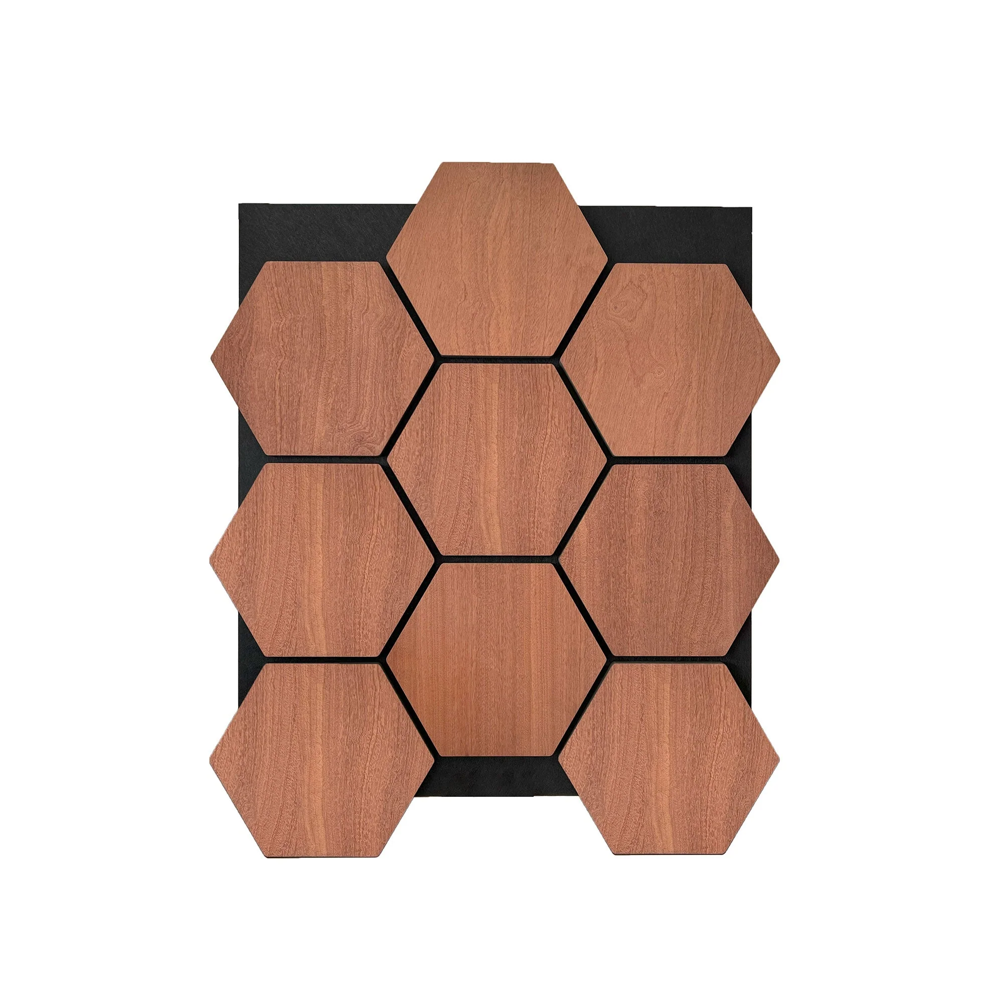 Panneau Mural Hexagonal | Chêne Fumé 81 cm | Acoustique - Image 4