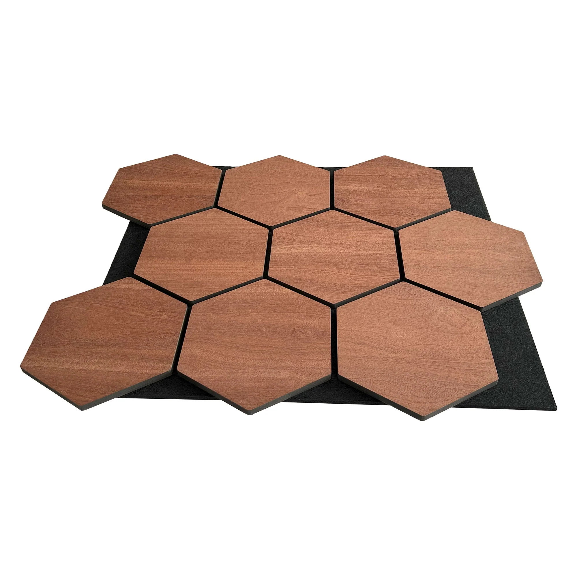 Panneau Mural Hexagonal | Chêne Fumé 81 cm | Acoustique - Image 6