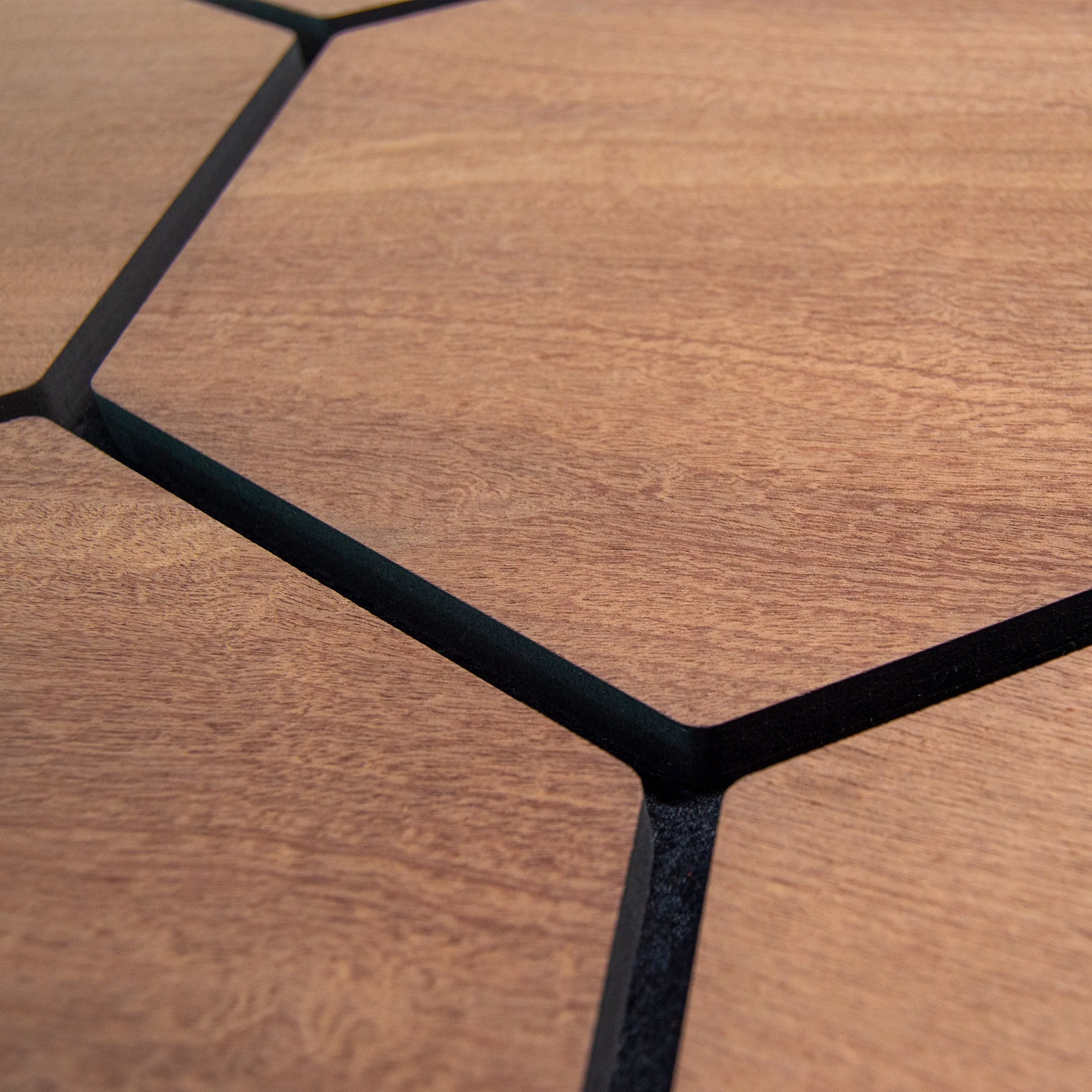 Panneau Mural Hexagonal | Chêne Fumé 81 cm | Acoustique - Image 8