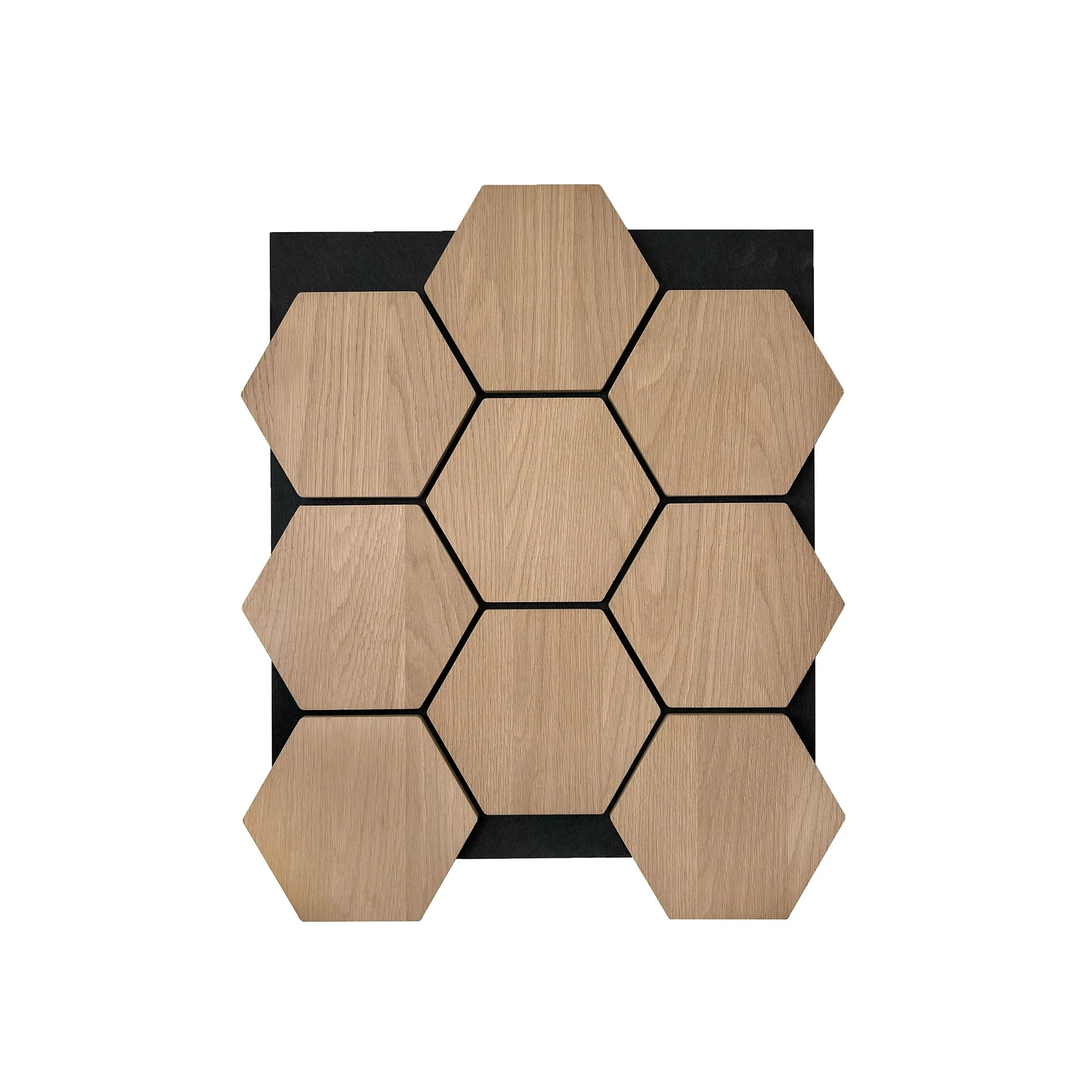 Panneau Mural Hexagonal | Chêne Naturel 81 cm | Acoustique - Image 4