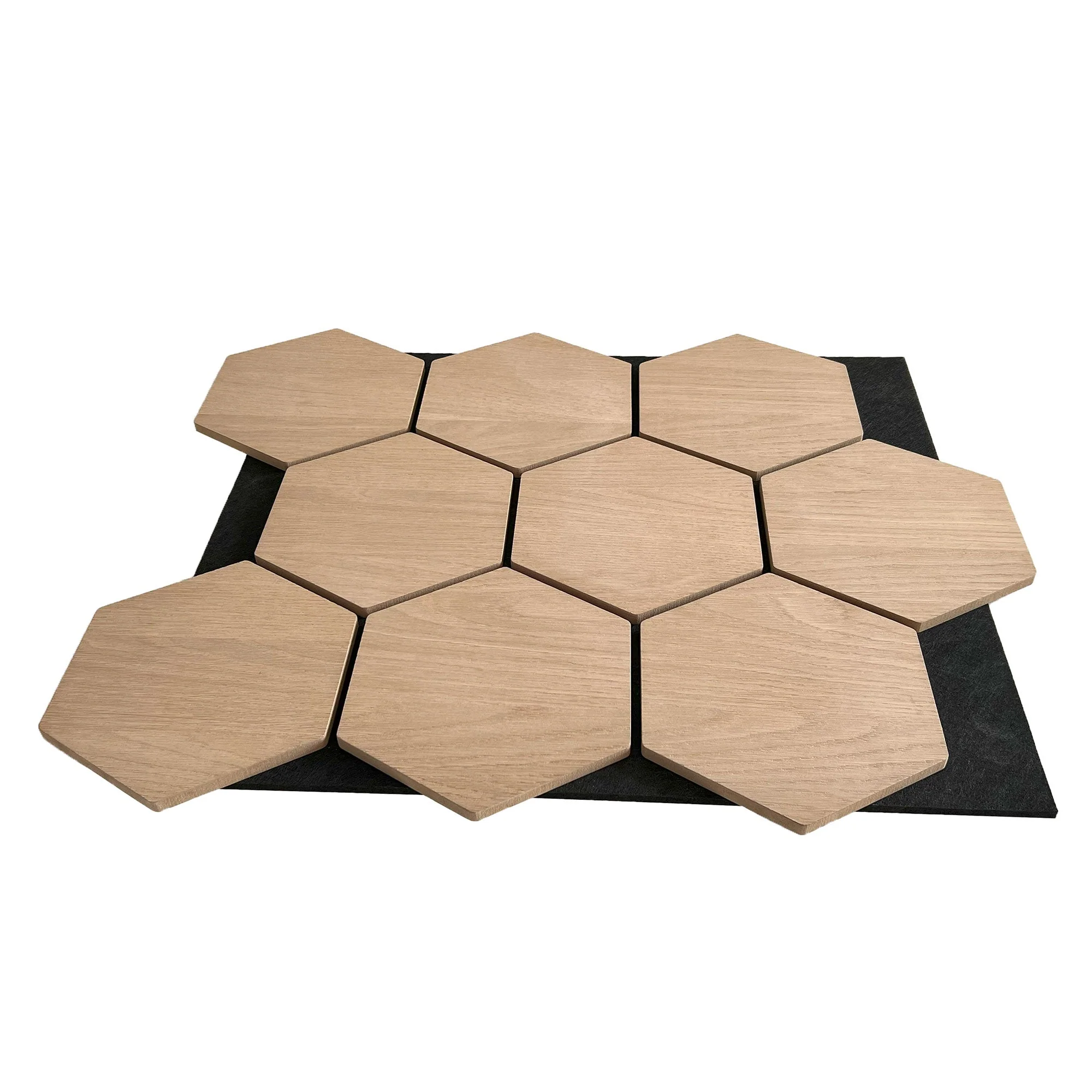 Panneau Mural Hexagonal | Chêne Naturel 81 cm | Acoustique - Image 6