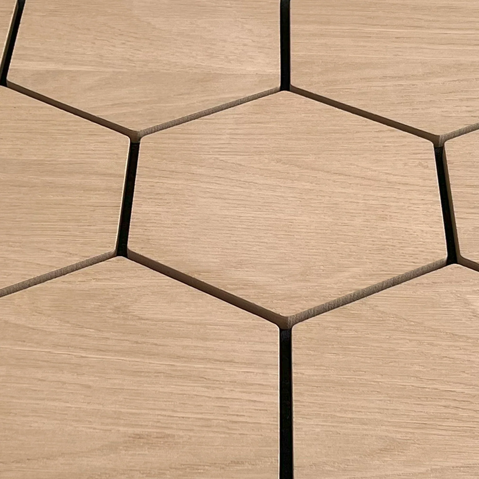 Panneau Mural Hexagonal | Chêne Naturel 81 cm | Acoustique - Image 8