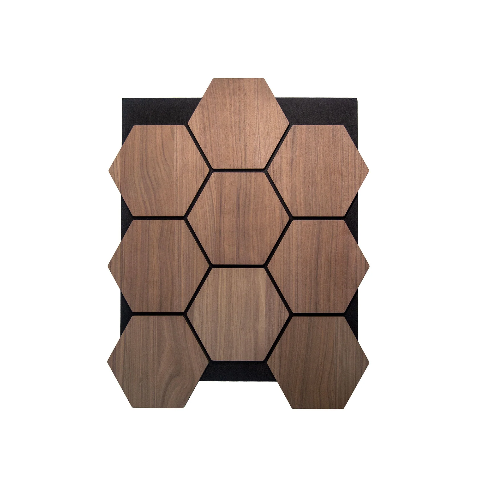 Panneau Mural Hexagonal | Noyer 81 cm | Acoustique - Image 4
