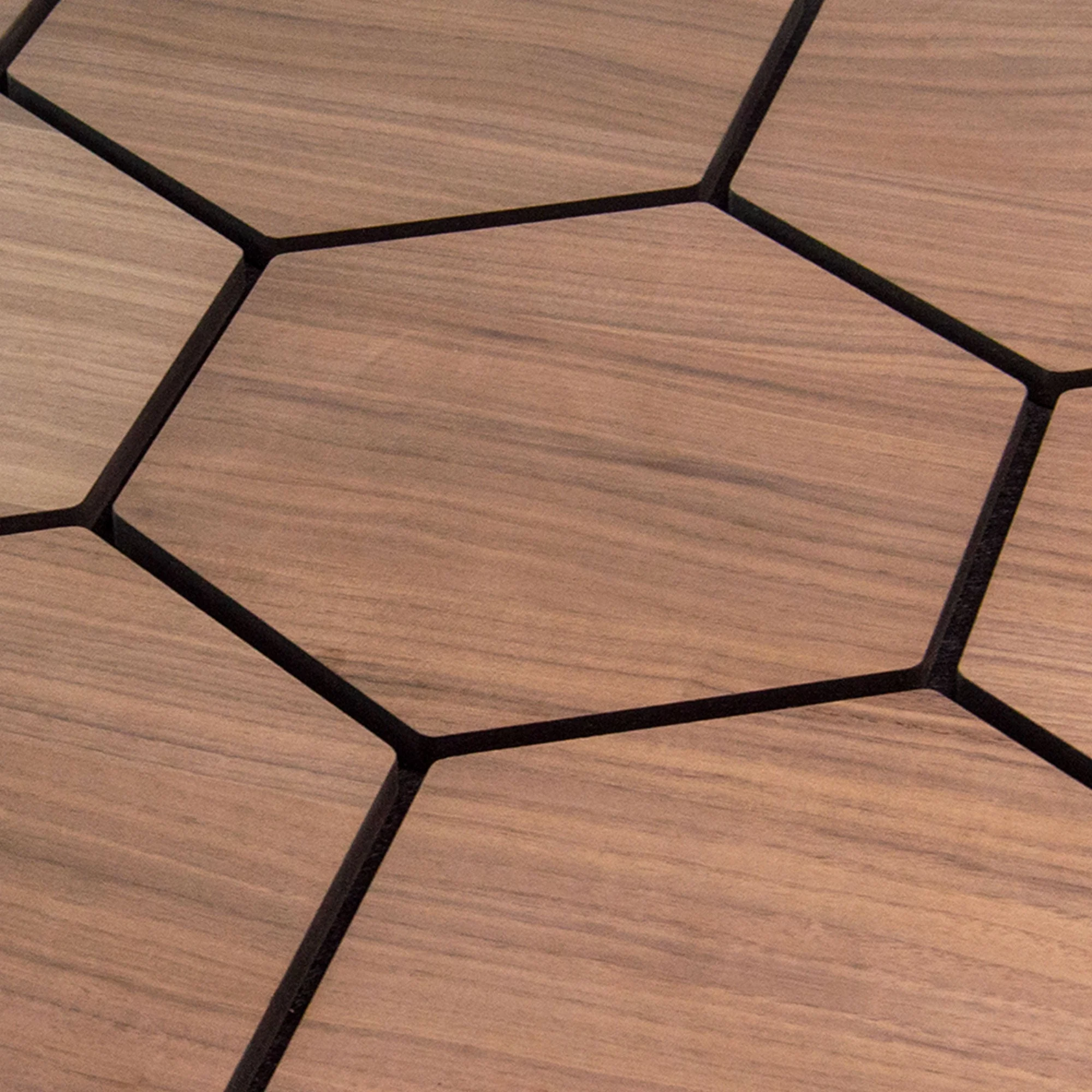 Panneau Mural Hexagonal | Noyer 81 cm | Acoustique - Image 8